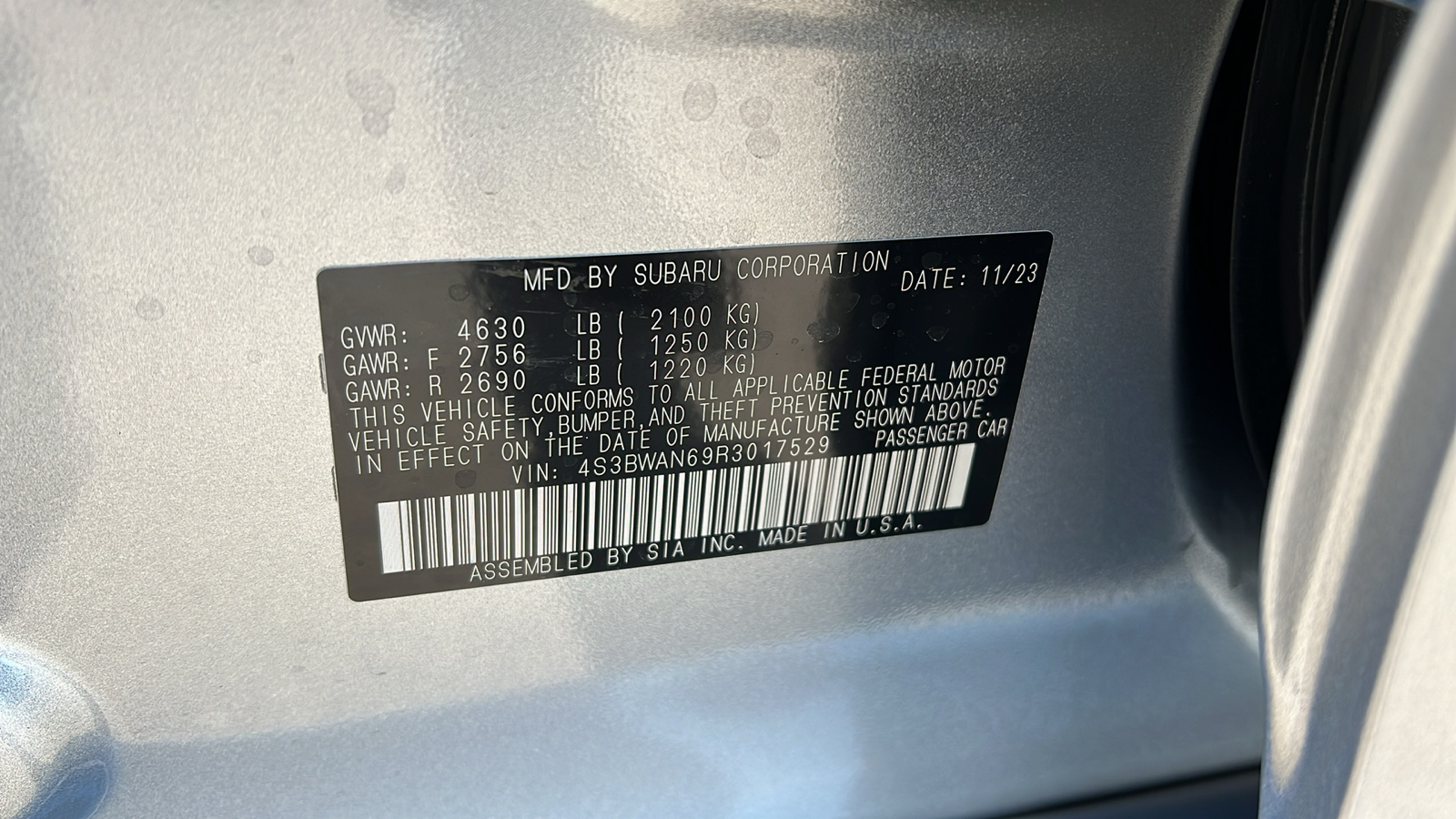 2024 Subaru Legacy Limited 35