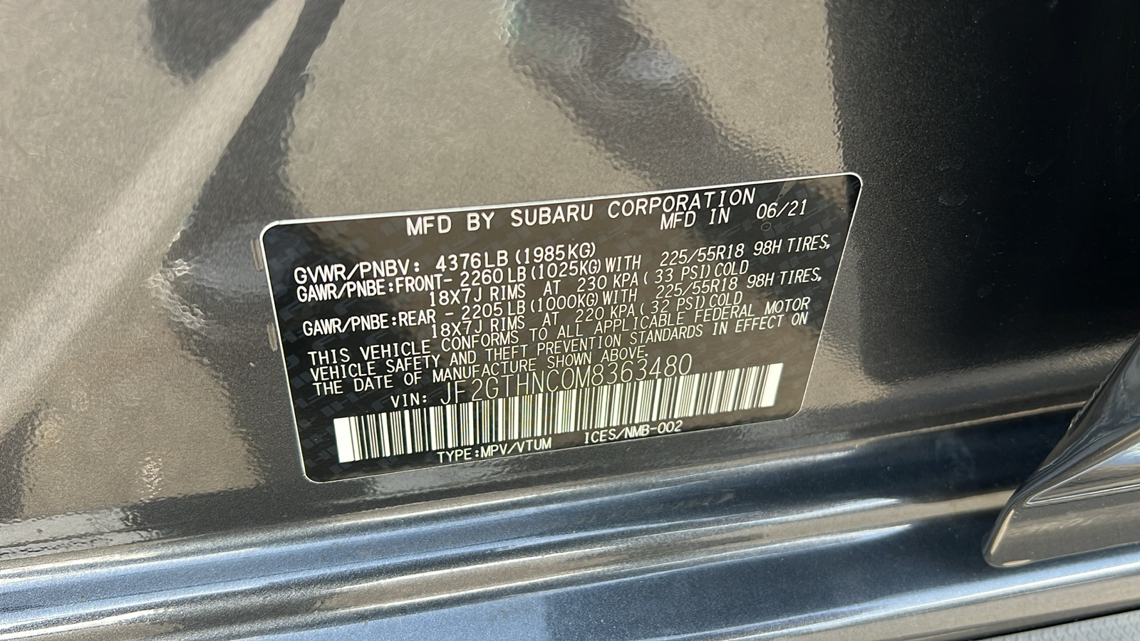 2021 Subaru Crosstrek Limited 37