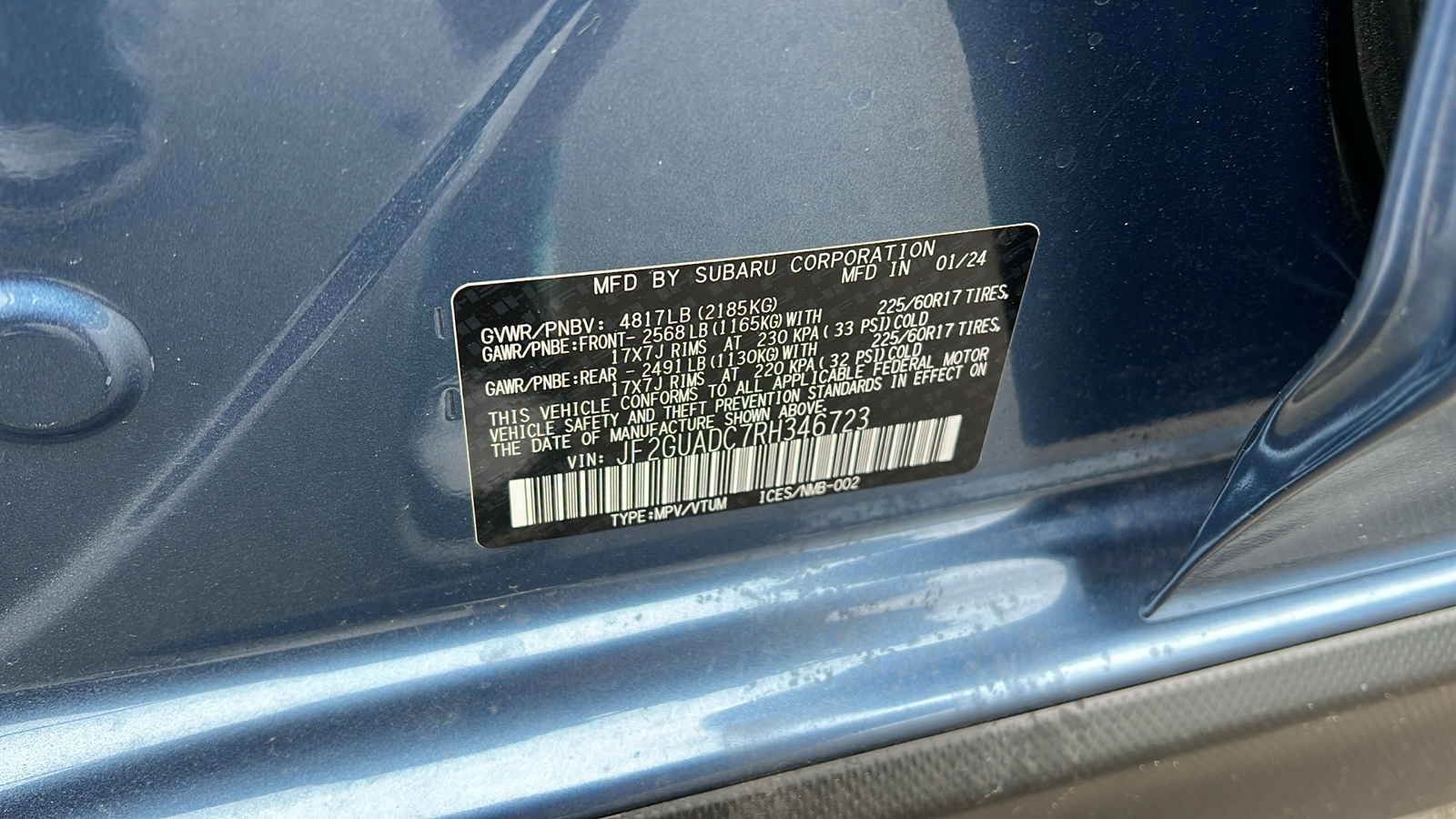 2024 Subaru Crosstrek Premium 34