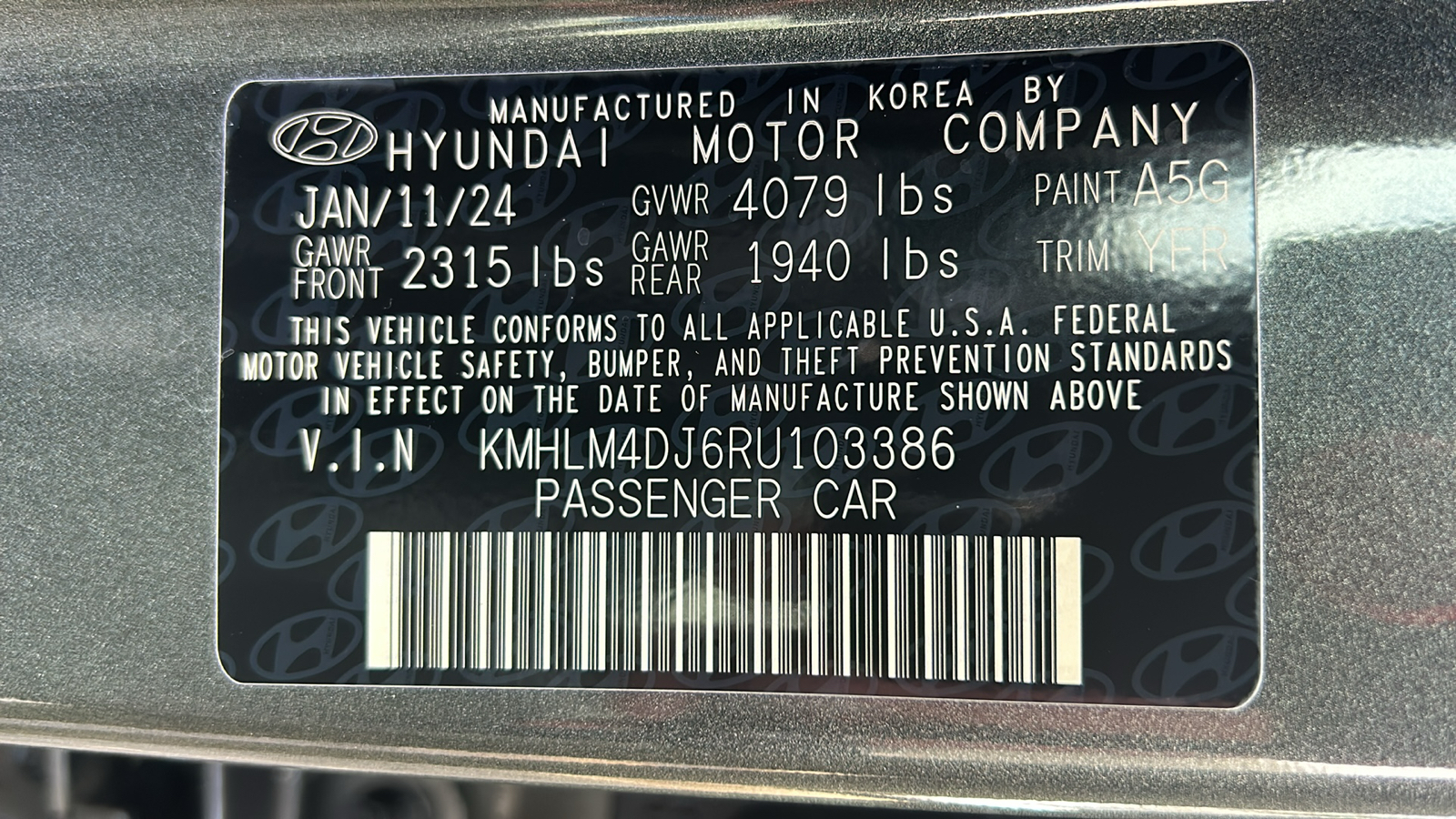 2024 Hyundai Elantra HEV Blue 28