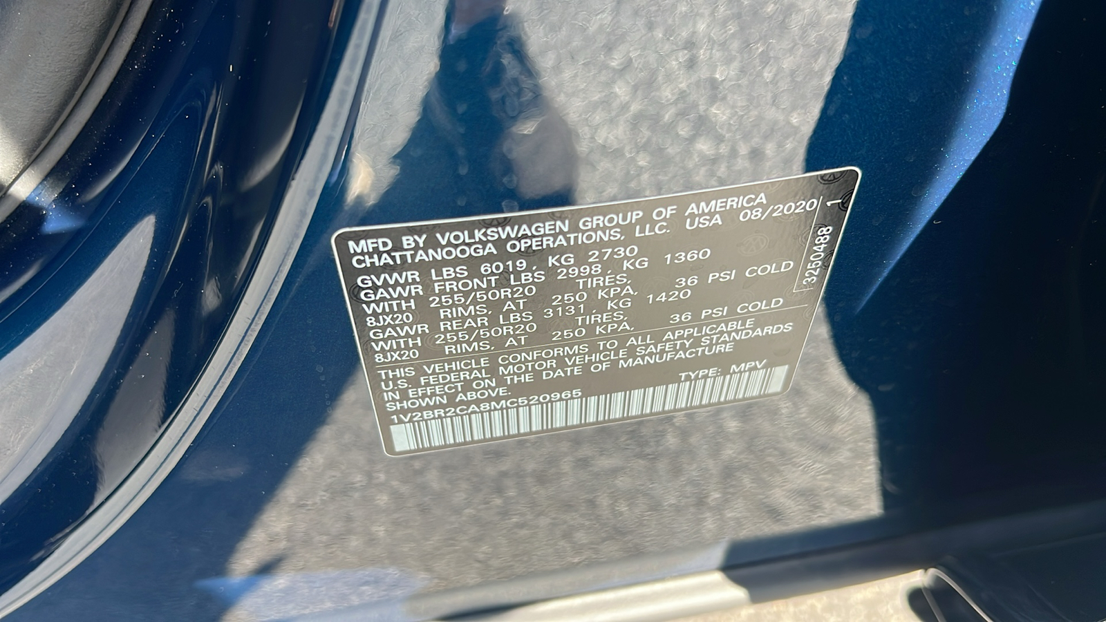 2021 Volkswagen Atlas 3.6L V6 SEL 12