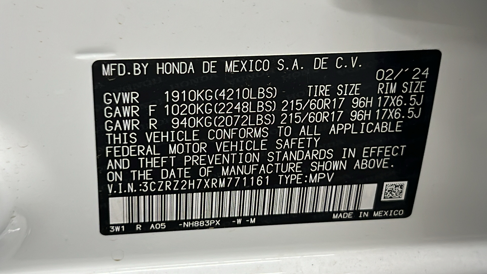 2024 Honda HR-V EX-L 28