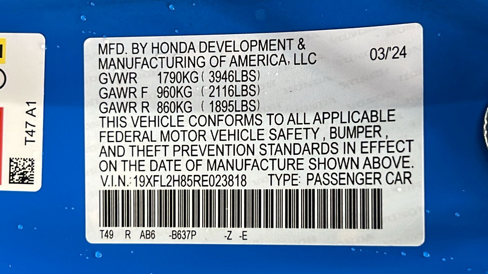 2024 Honda Civic Sport 27