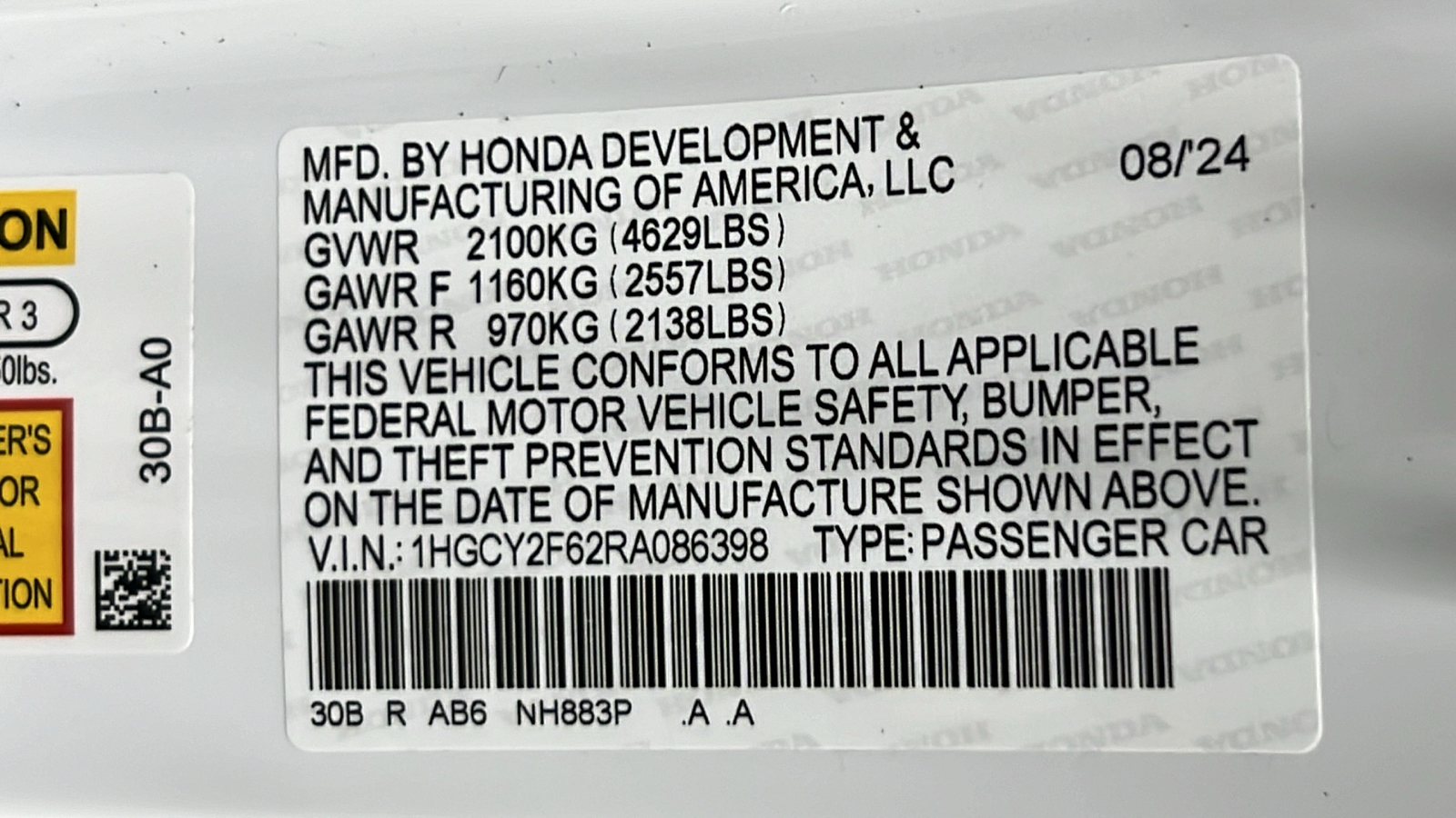 2024 Honda Accord Hybrid EX-L 29