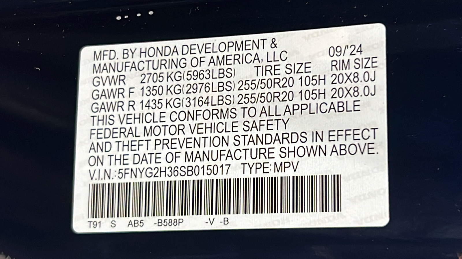 2025 Honda Pilot Sport 28