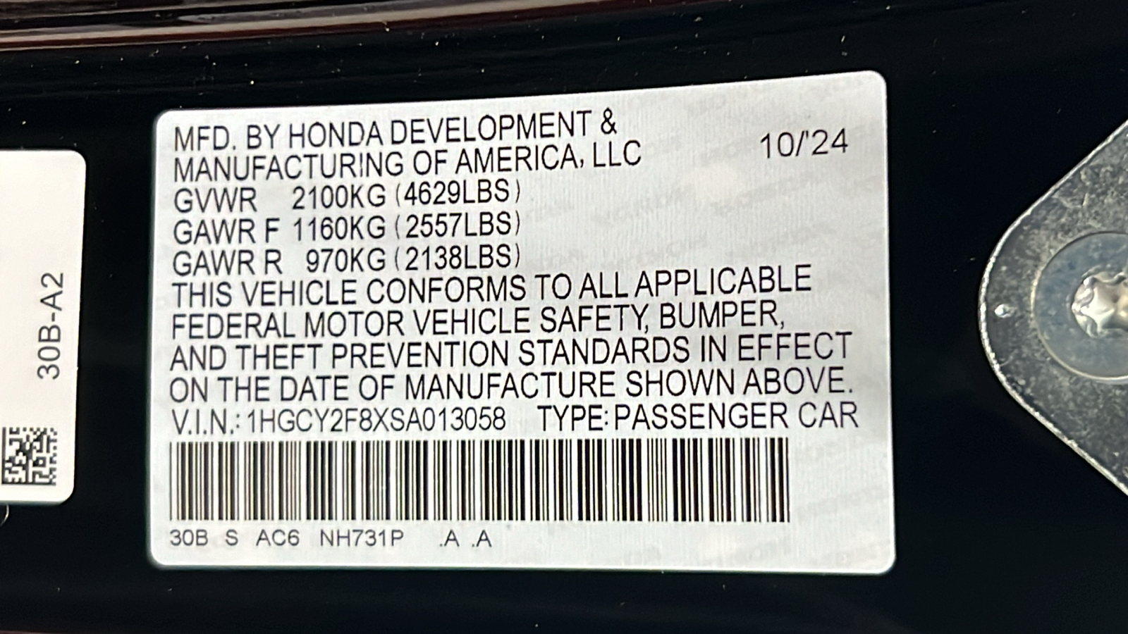 2025 Honda Accord Hybrid Touring 27