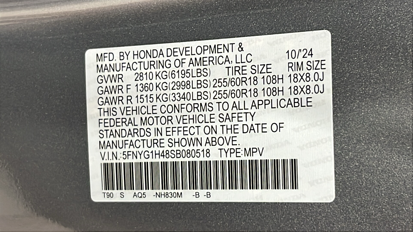 2025 Honda Pilot EX-L 28