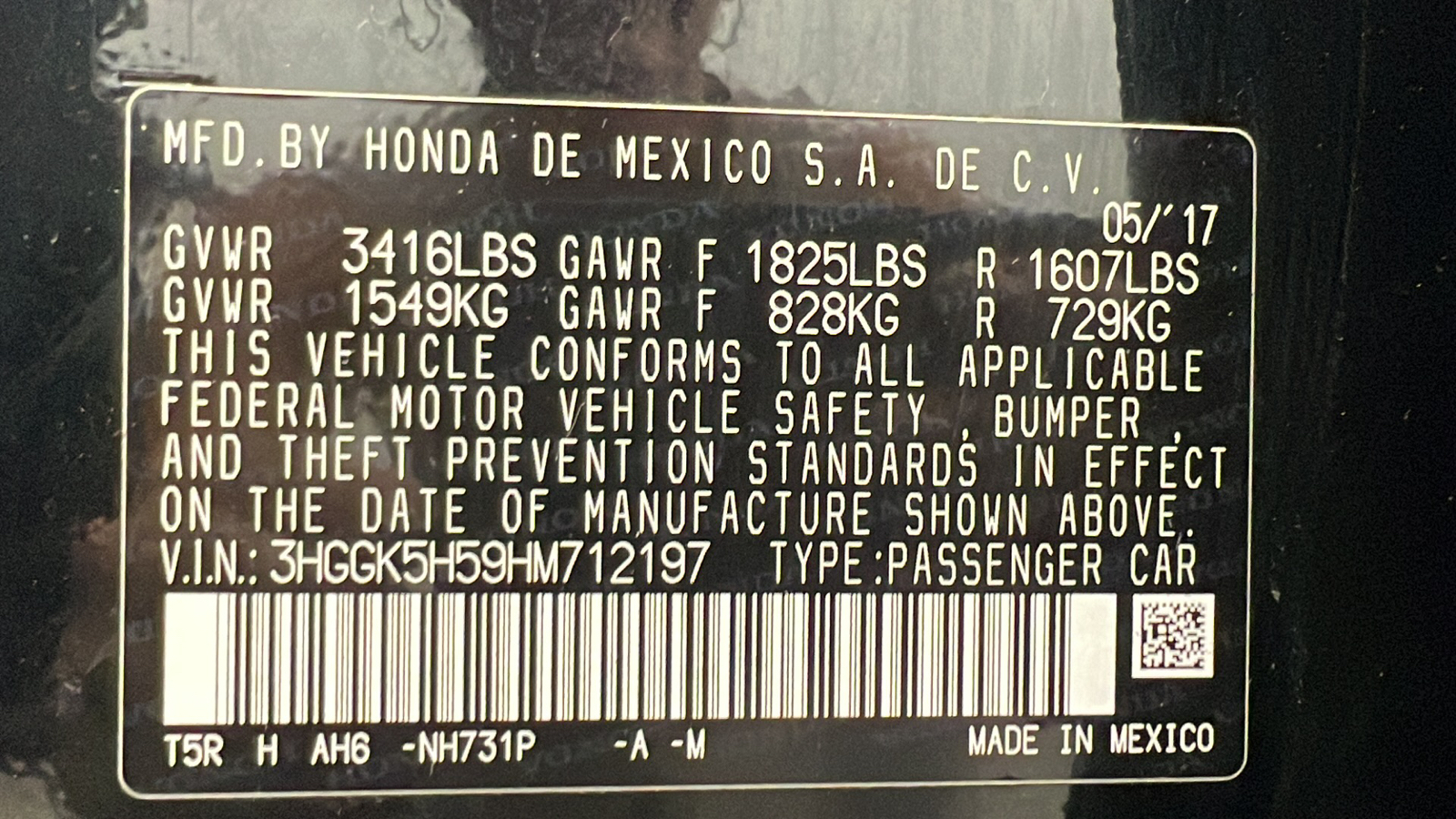 2017 Honda Fit LX 25