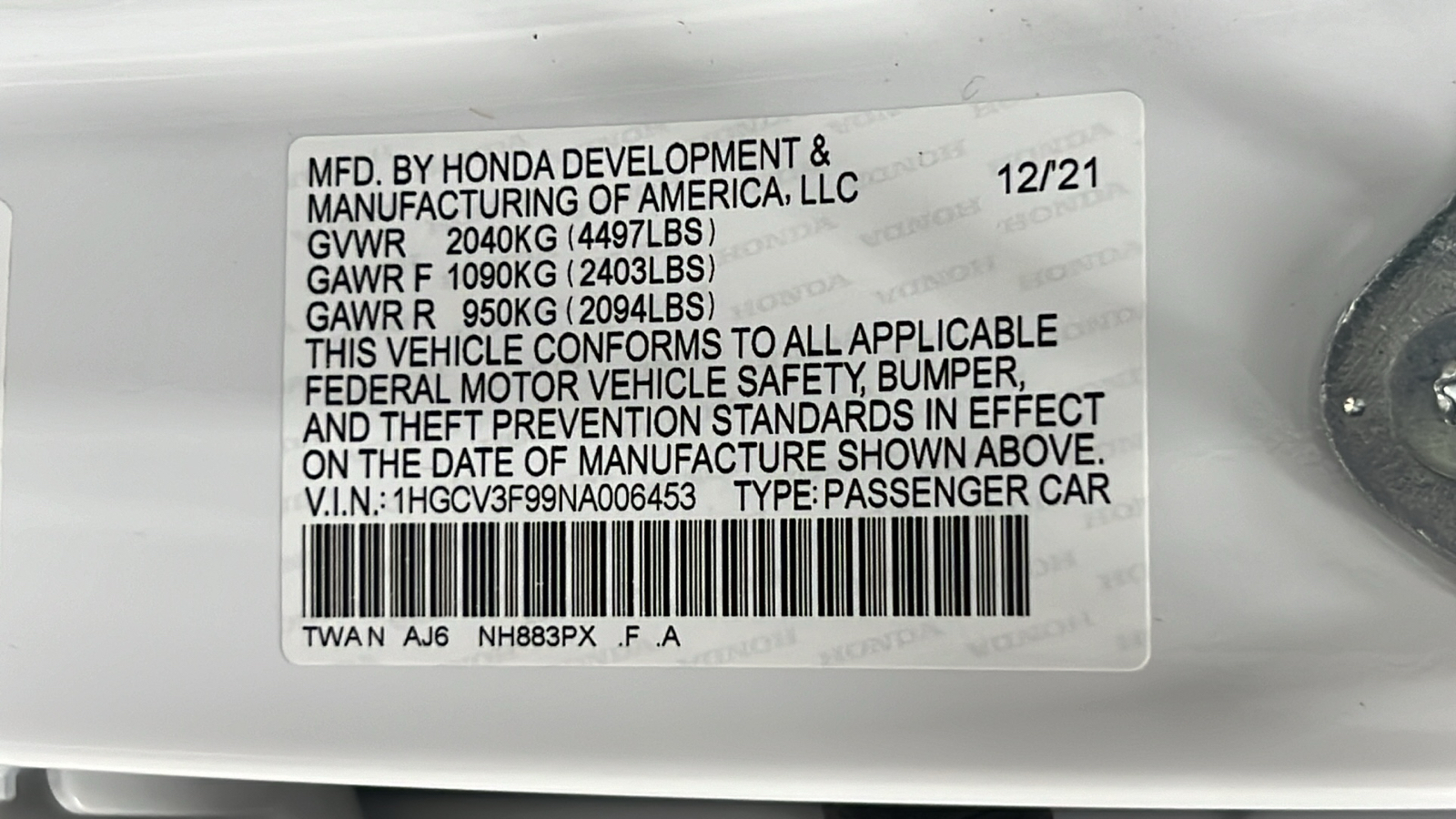 2022 Honda Accord Hybrid Touring 29