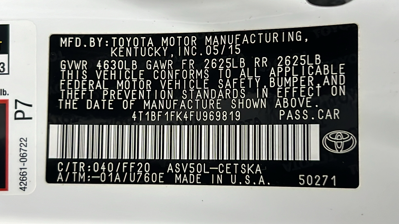 2015 Toyota Camry SE 27