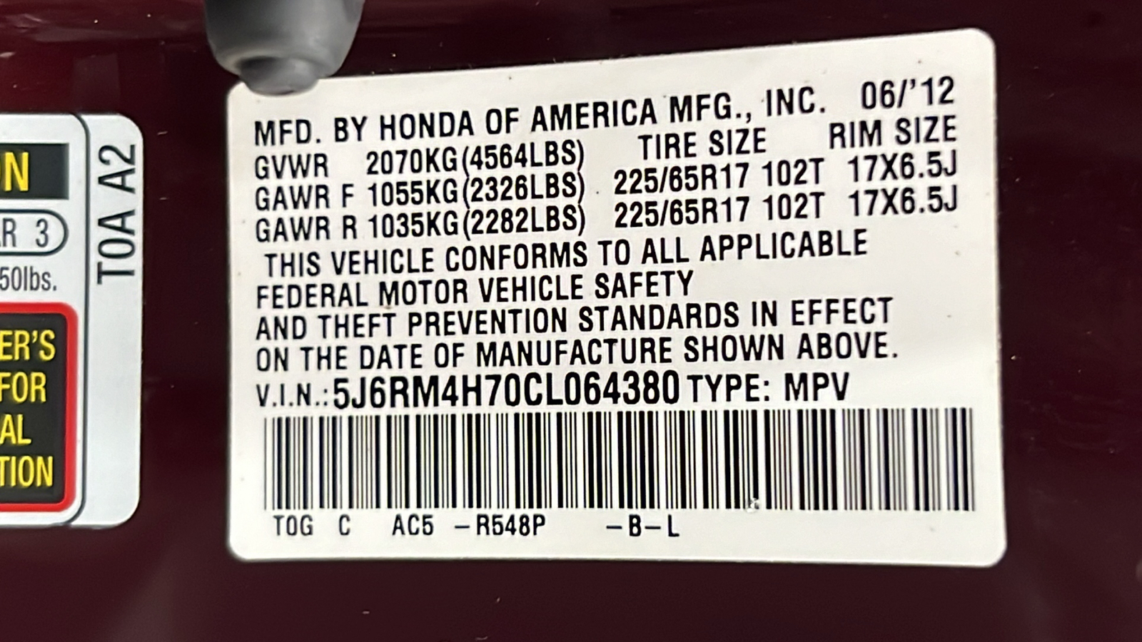 2012 Honda CR-V EX-L 29