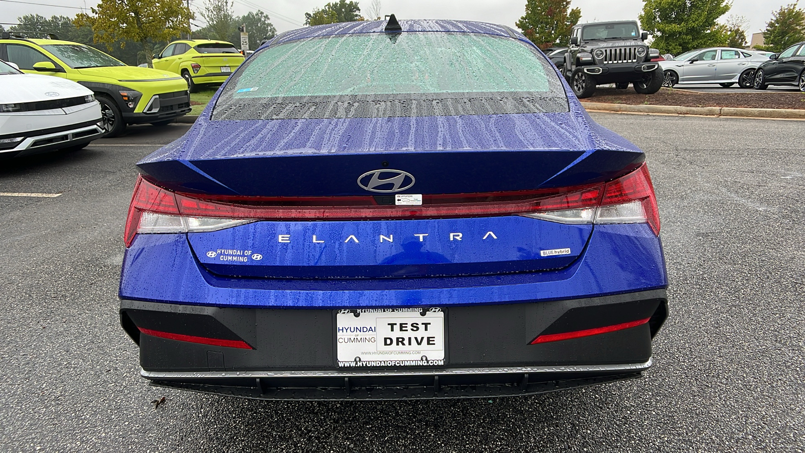 2024 Hyundai Elantra Hybrid Blue 8