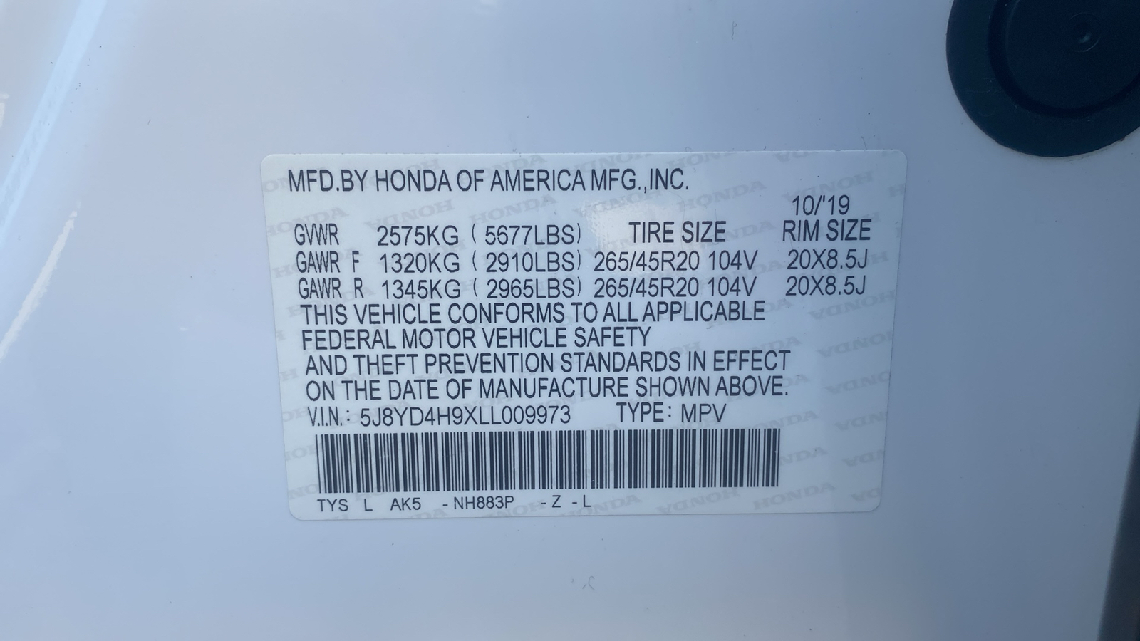 2020 Acura MDX w/Advance/Entertainment Pkg 21