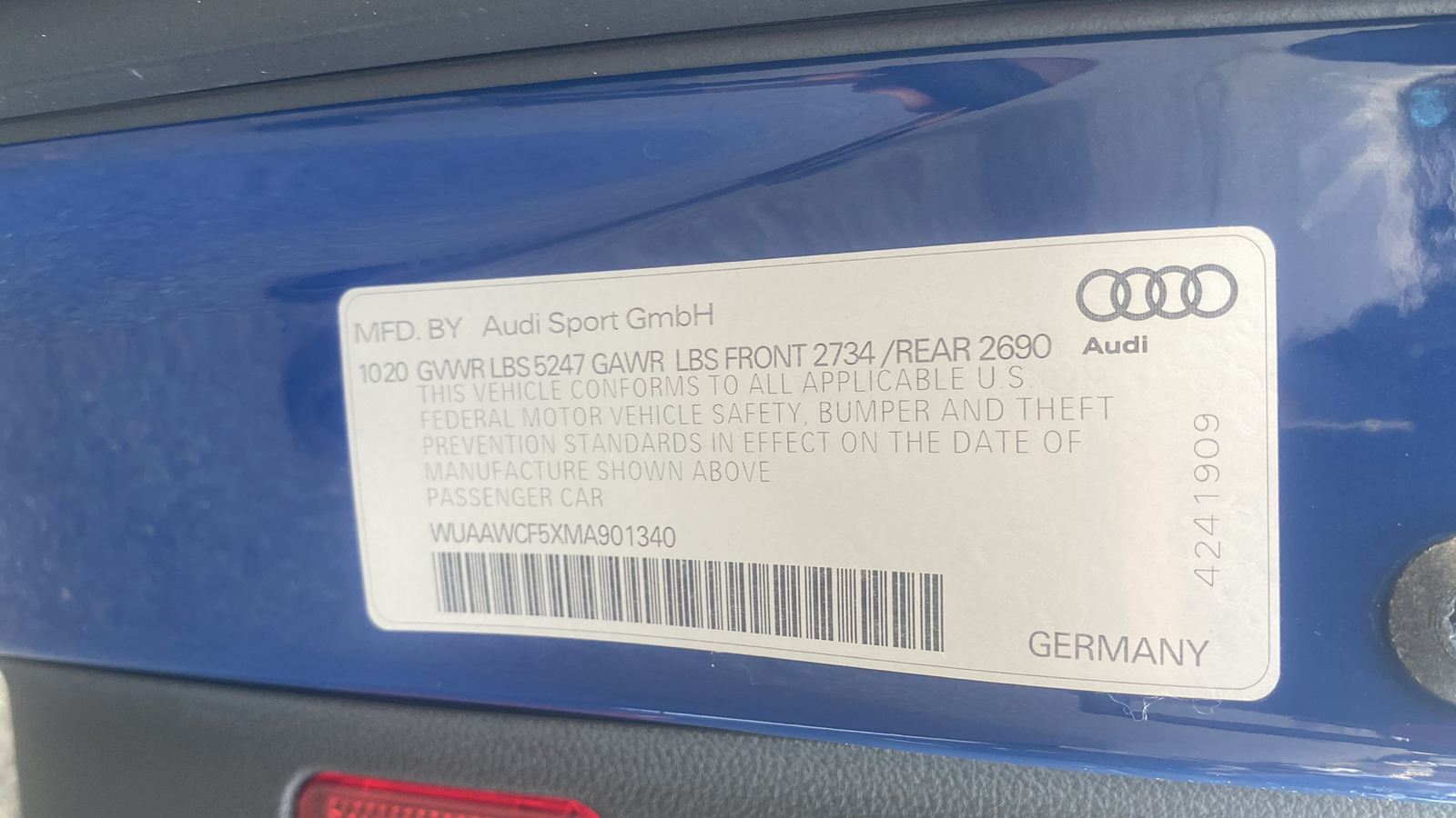 2021 Audi RS 5 Sportback 2.9T 21