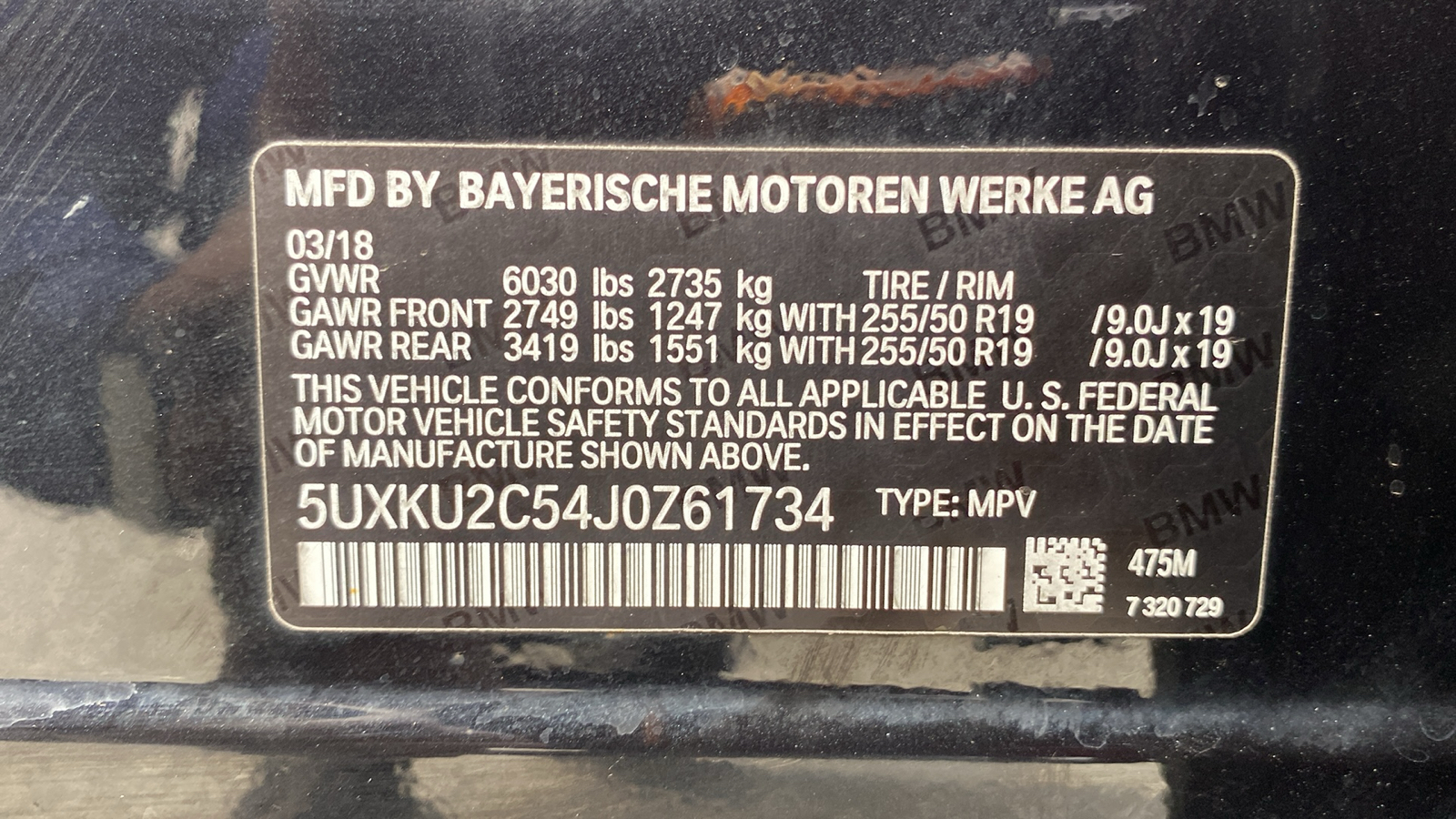 2018 BMW X6 xDrive35i 20