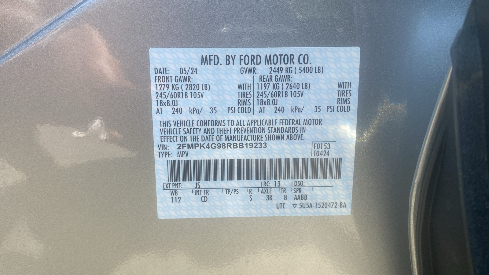 2024 Ford Edge SE 20