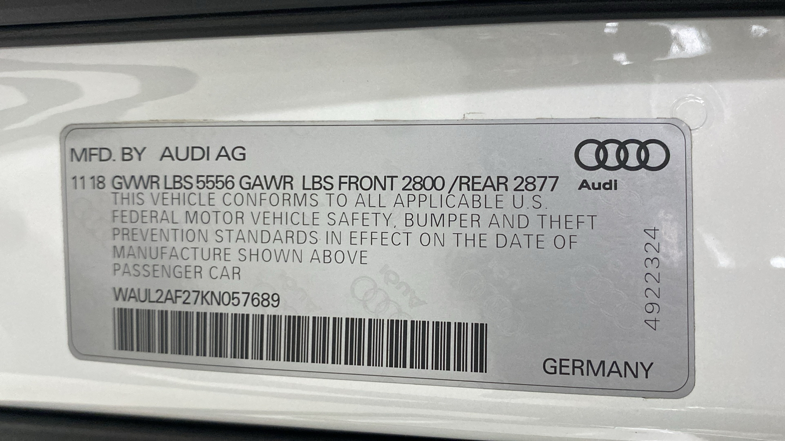 2019 Audi A6 Premium Plus 11