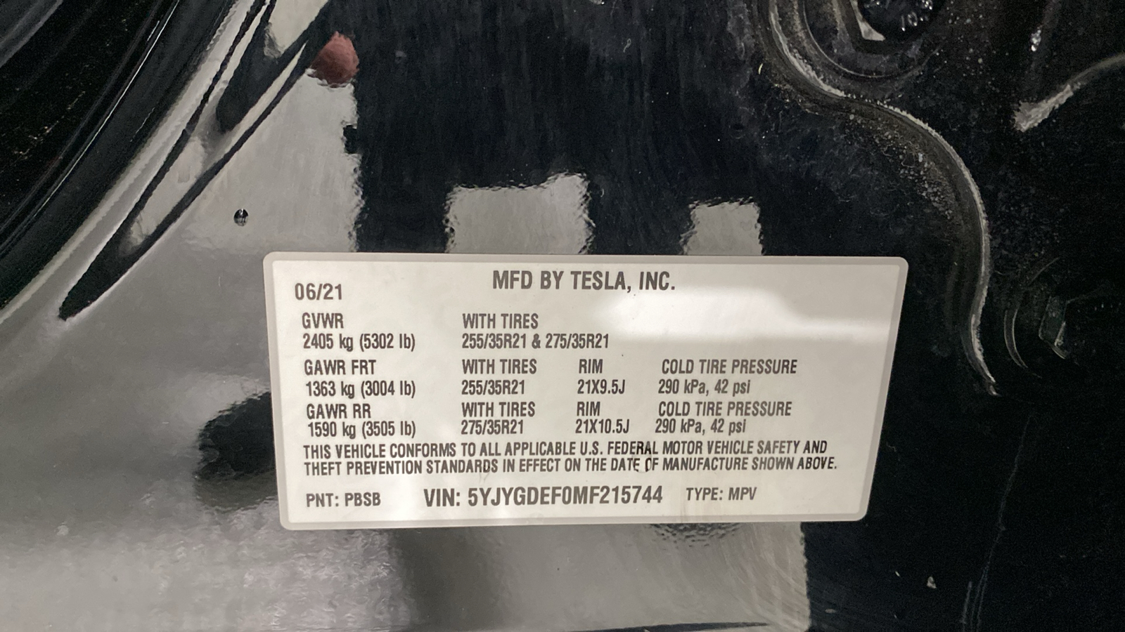 2021 Tesla Model Y Performance 10
