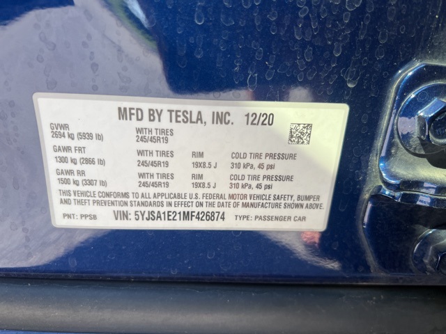 2021 Tesla Model S Long Range 7