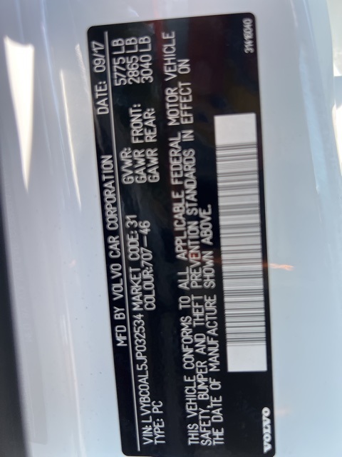 2018 Volvo S90 Hybrid T8 Inscription 7