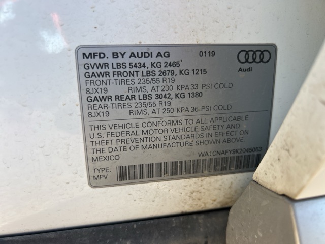 2019 Audi Q5 2.0T Prestige 9