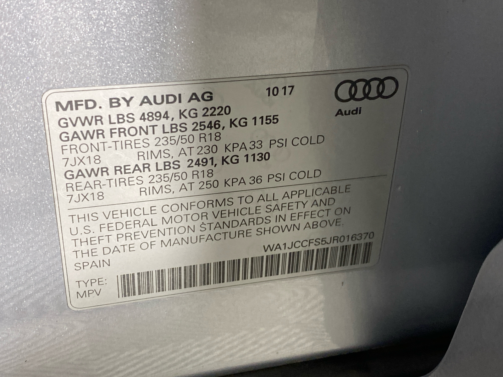 2018 Audi Q3 2.0T Premium Plus 44