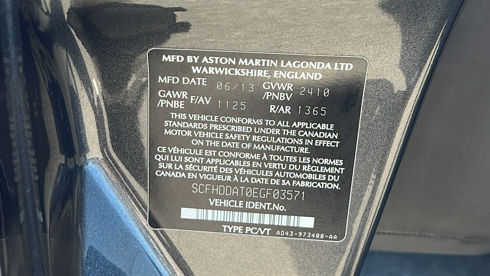 2014 Aston Martin Rapide S Base 12
