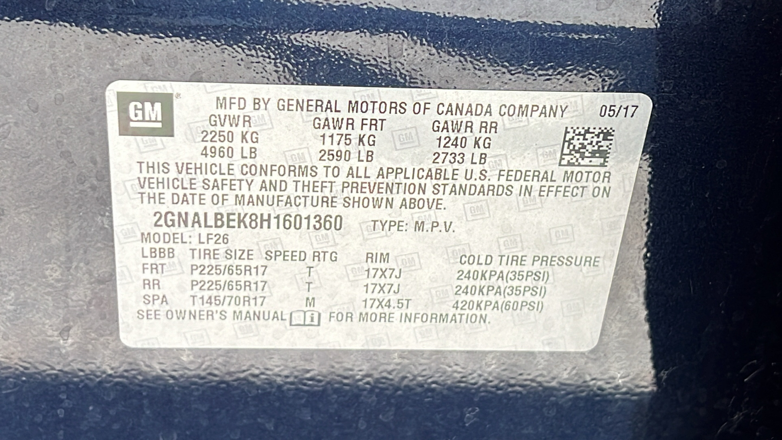 2017 Chevrolet Equinox LS 12