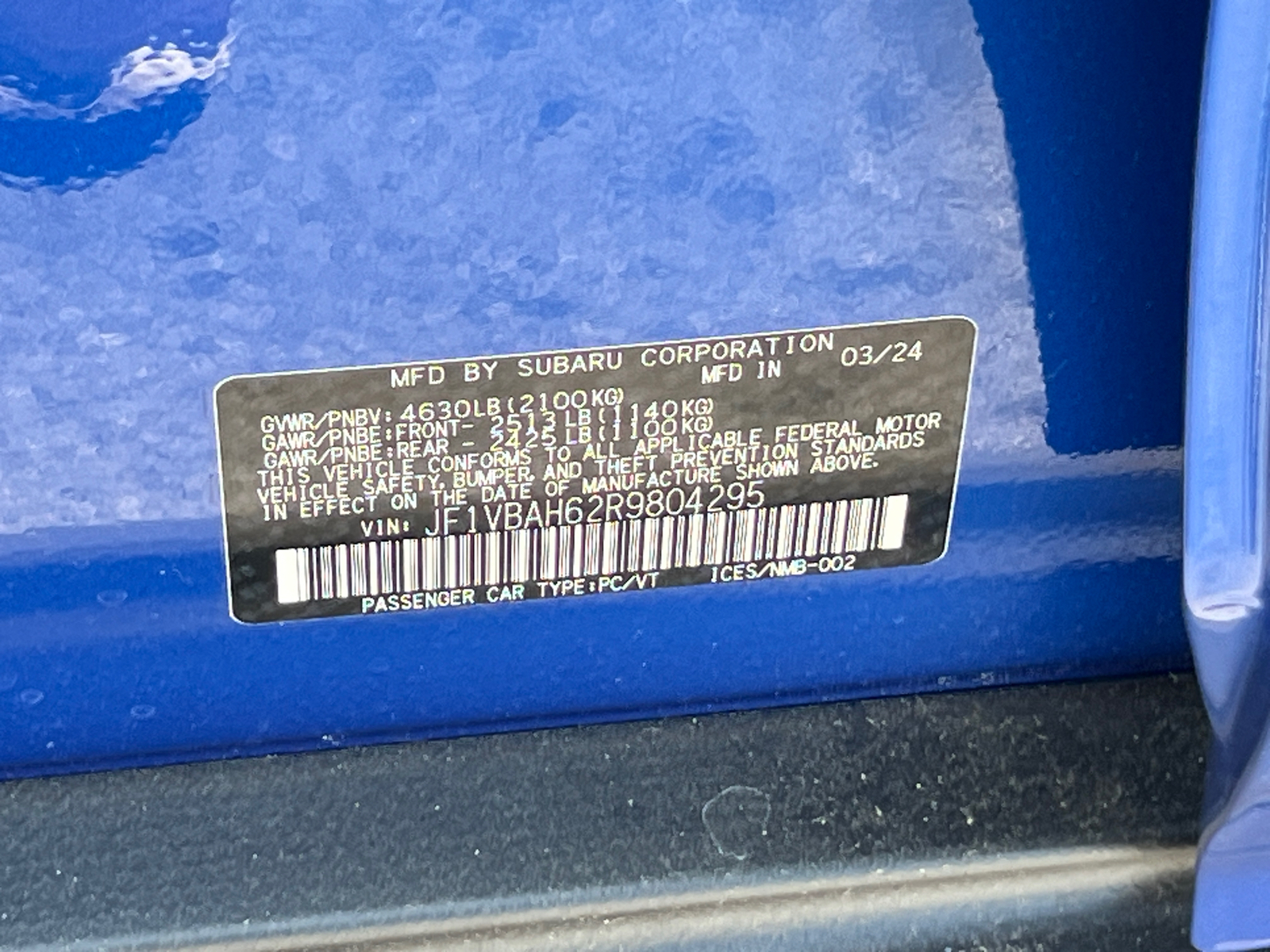 2024 Subaru WRX Premium 28