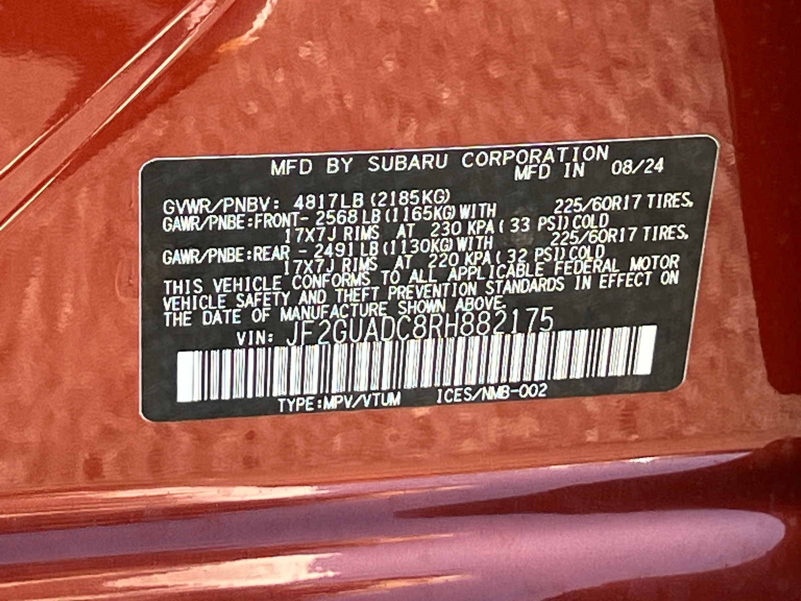 2024 Subaru Crosstrek Premium 23