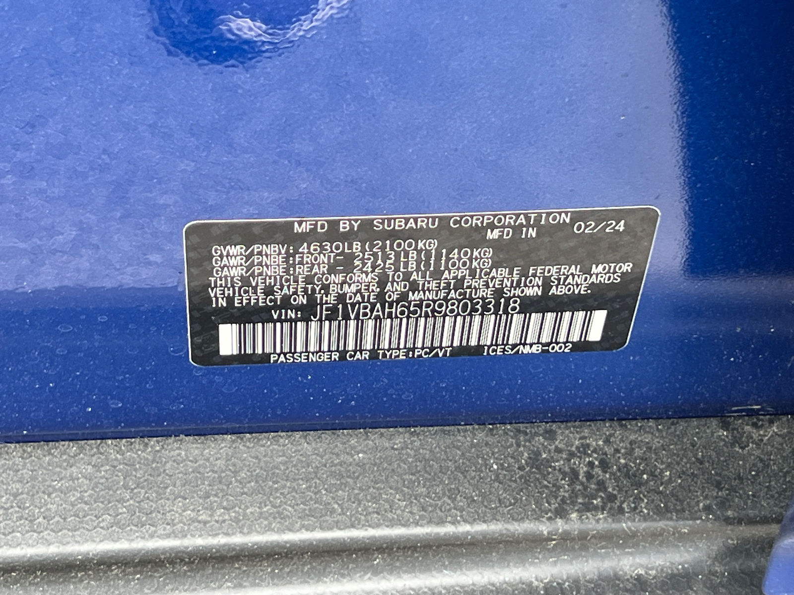 2024 Subaru WRX Premium 27