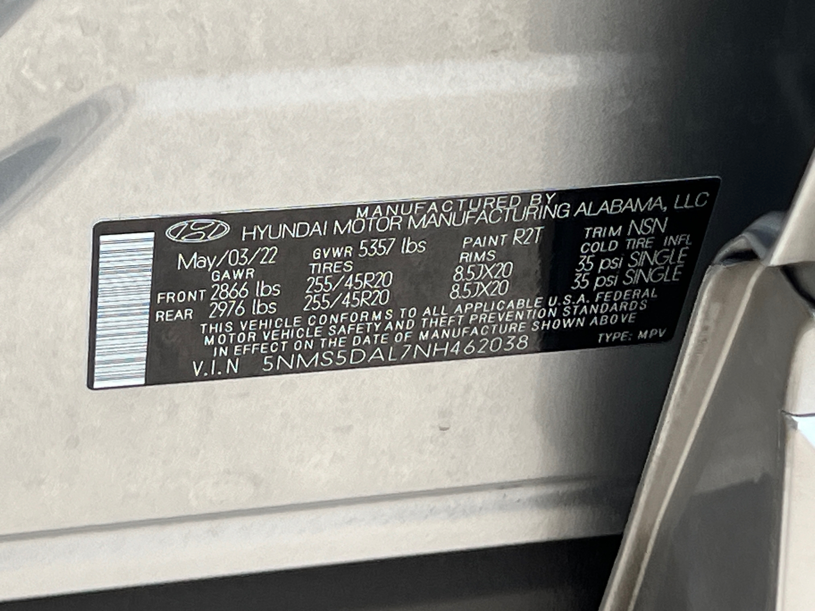 2022 Hyundai Santa Fe Calligraphy 37