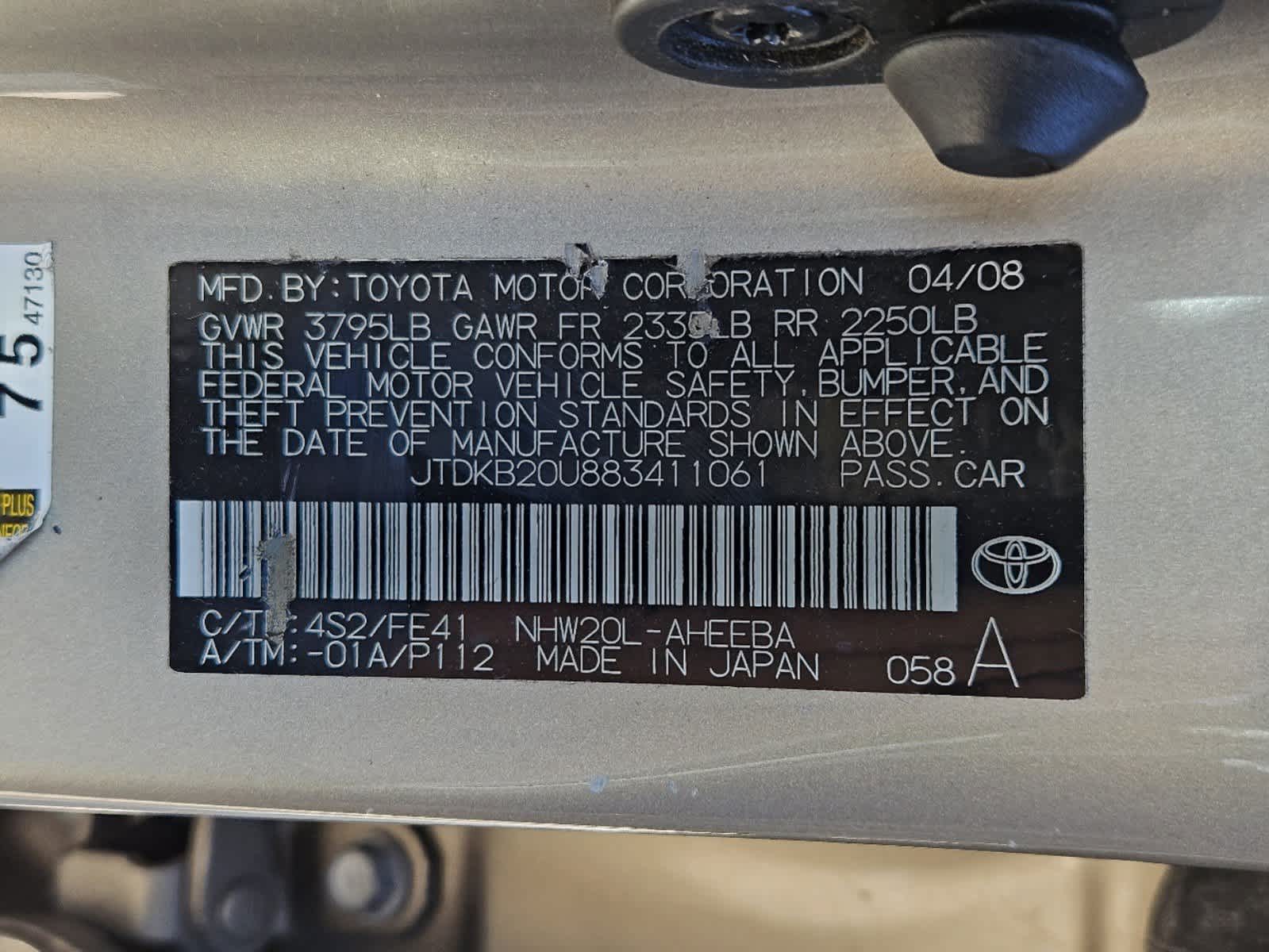 2008 Toyota Prius Base 34