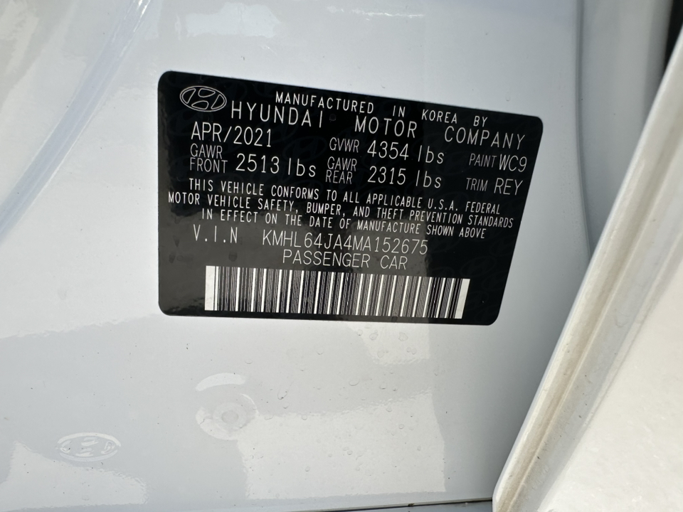 2021 Hyundai Sonata SEL 34