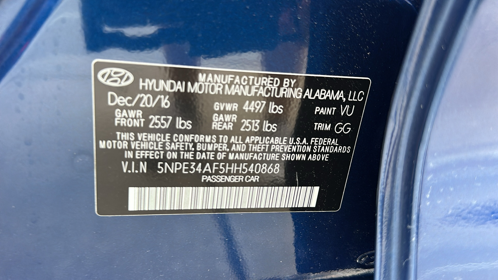 2017 Hyundai Sonata Limited 37