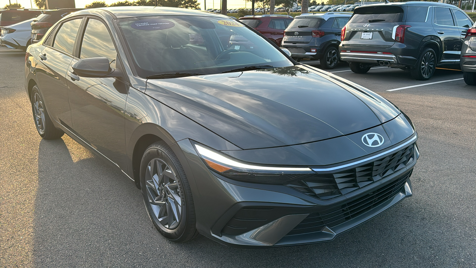 2024 Hyundai Elantra Hybrid Blue 1