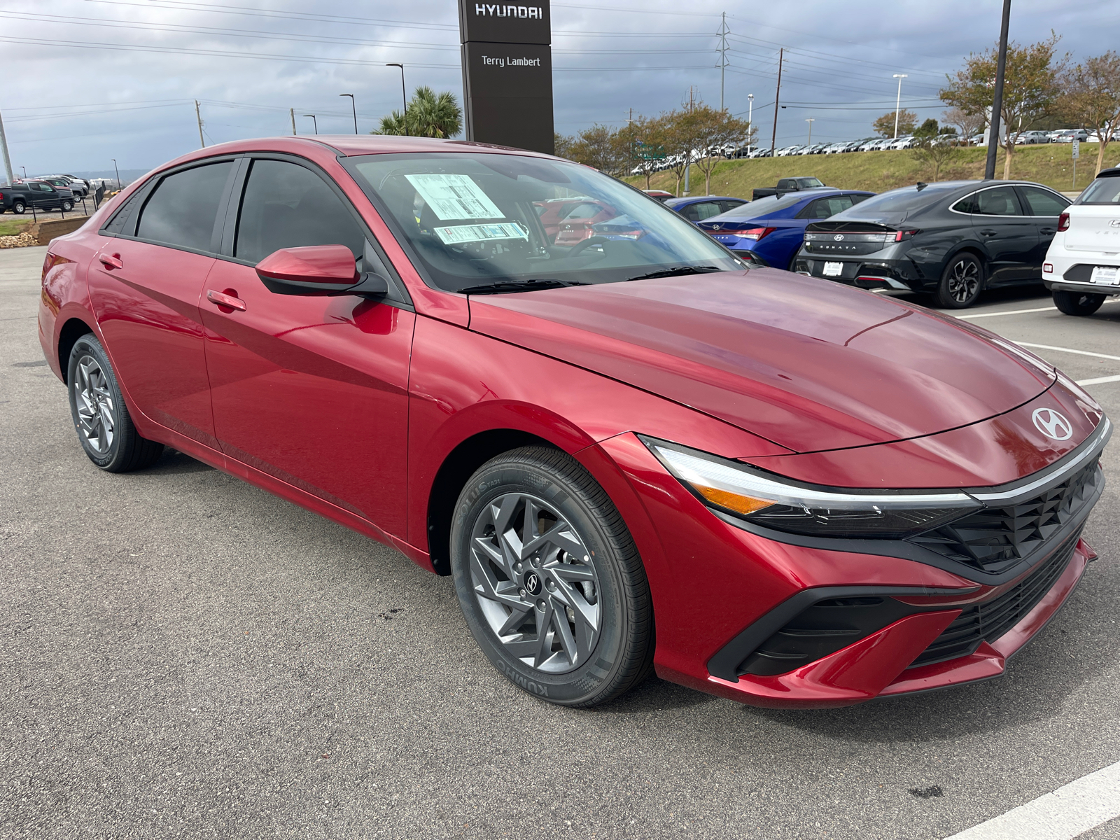 2024 Hyundai Elantra Hybrid Blue 1