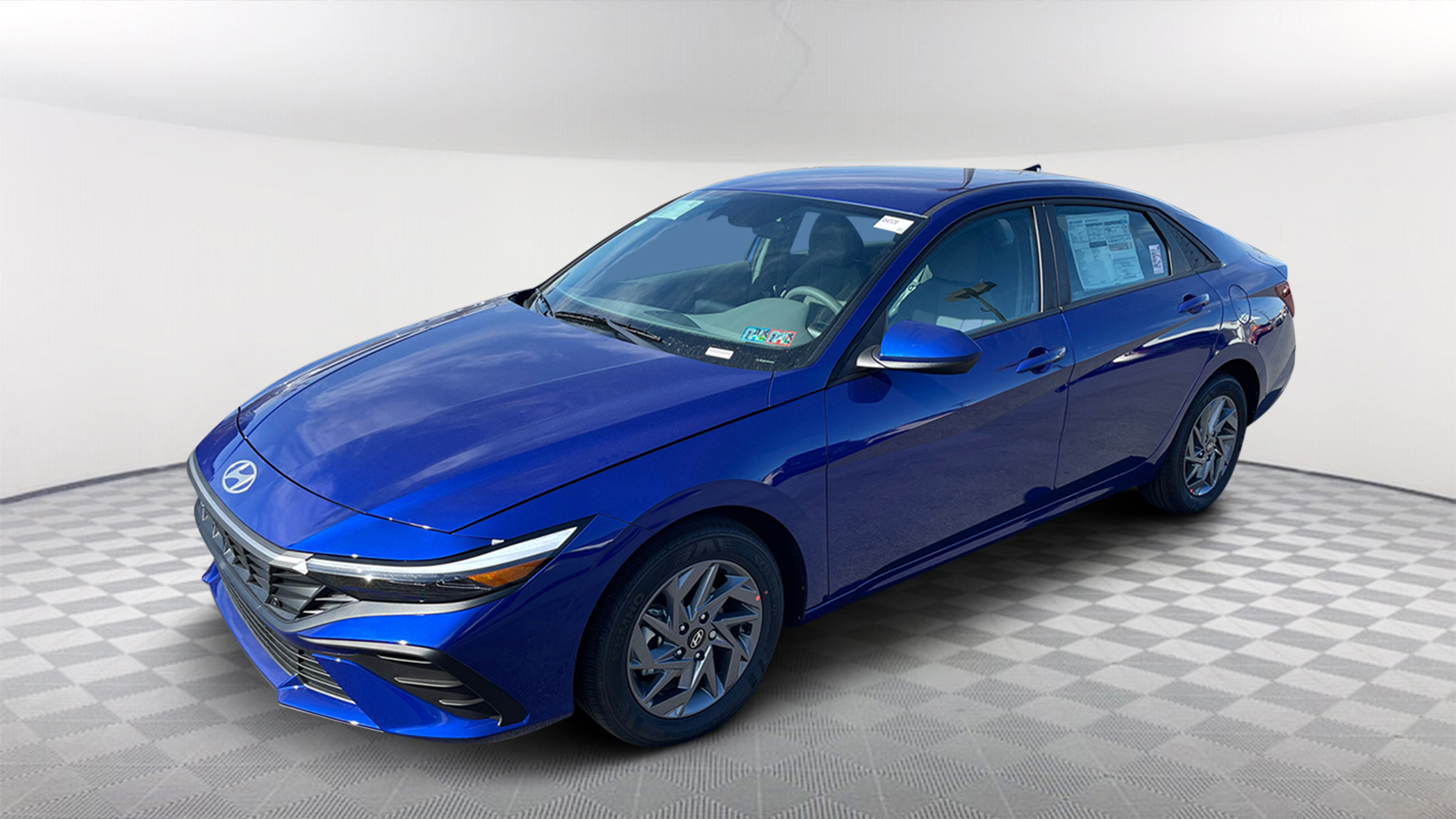 2024 Hyundai Elantra Hybrid Blue 3