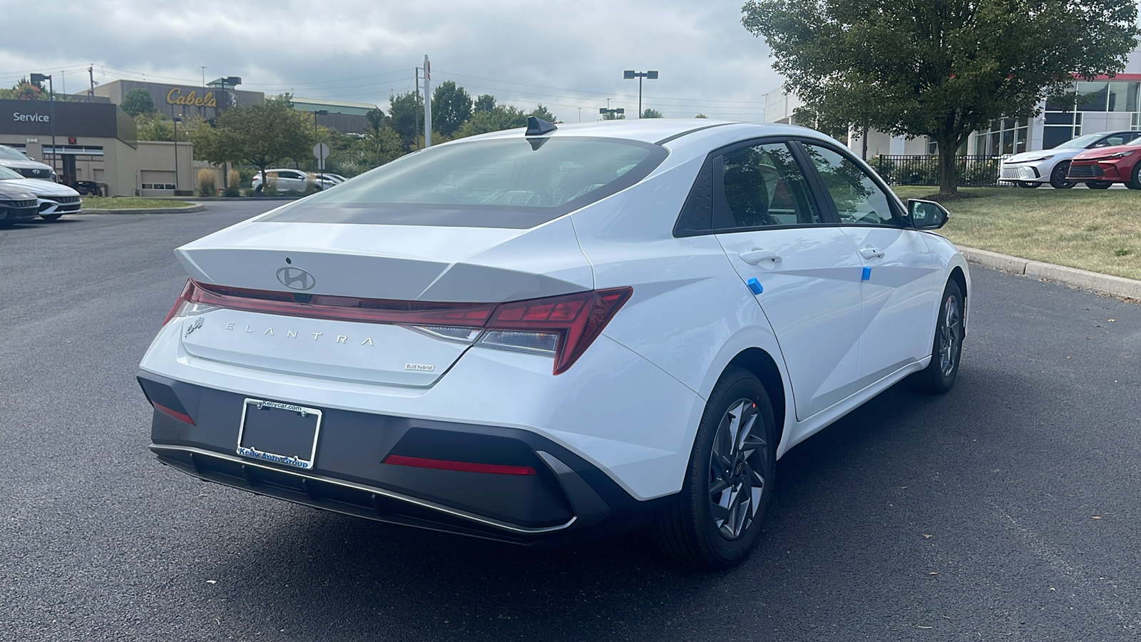 2025 Hyundai Elantra Hybrid Blue 4