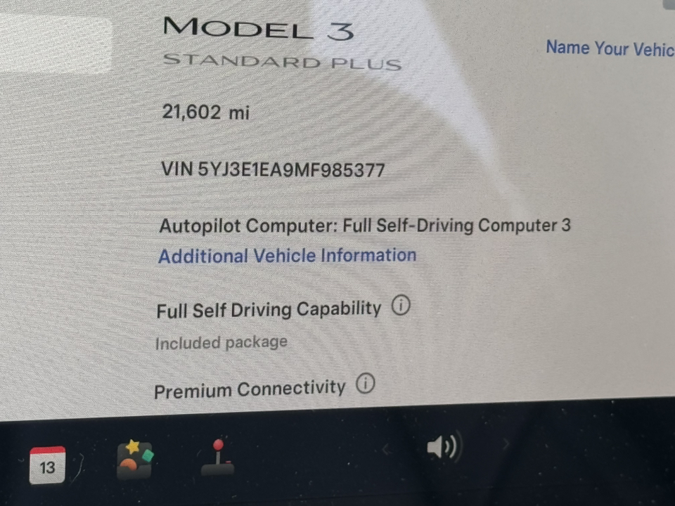 2021 Tesla Model 3 Standard Range Plus 24