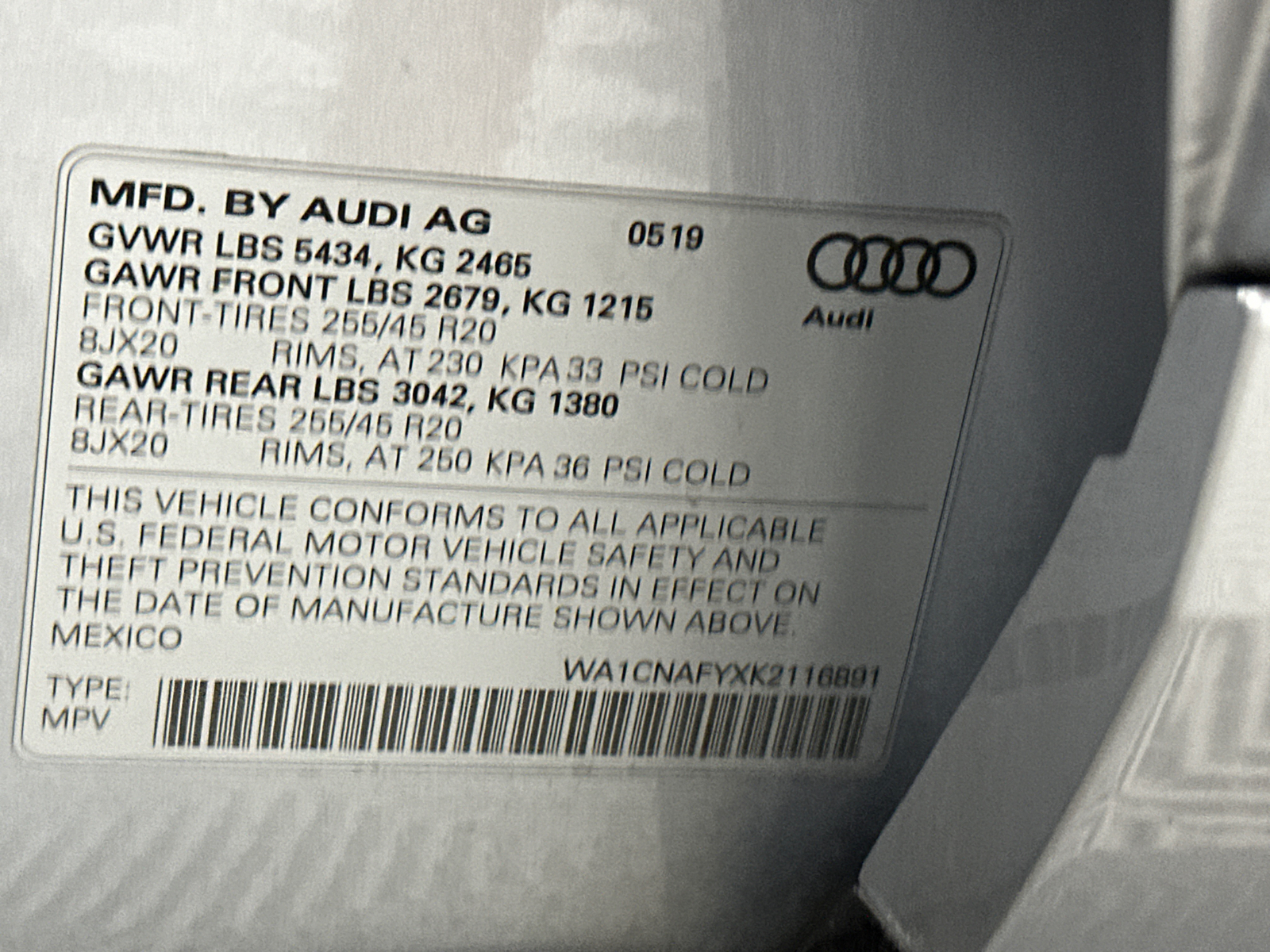 2019 Audi Q5 2.0T Prestige 38
