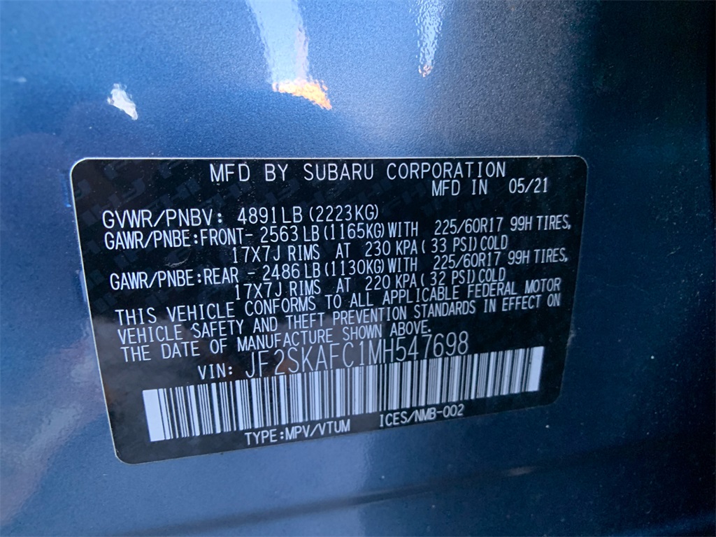 2021 Subaru Forester Premium 17