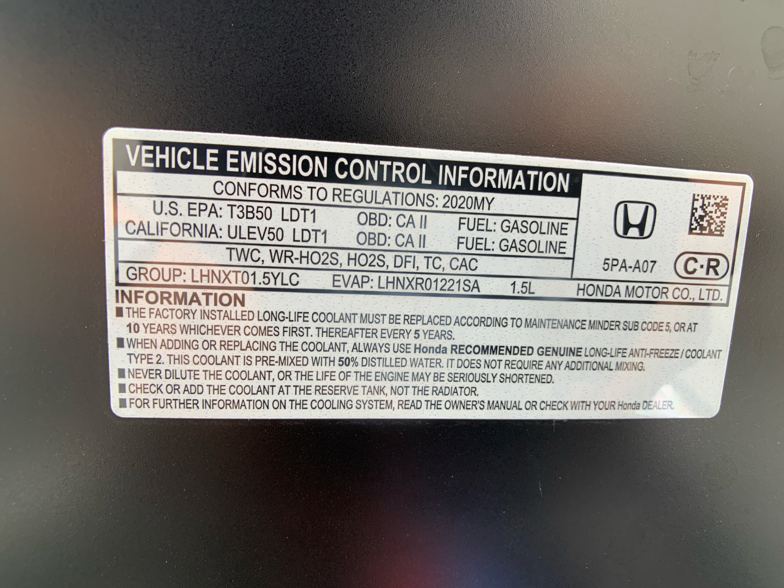 2020 Honda CR-V EX 15