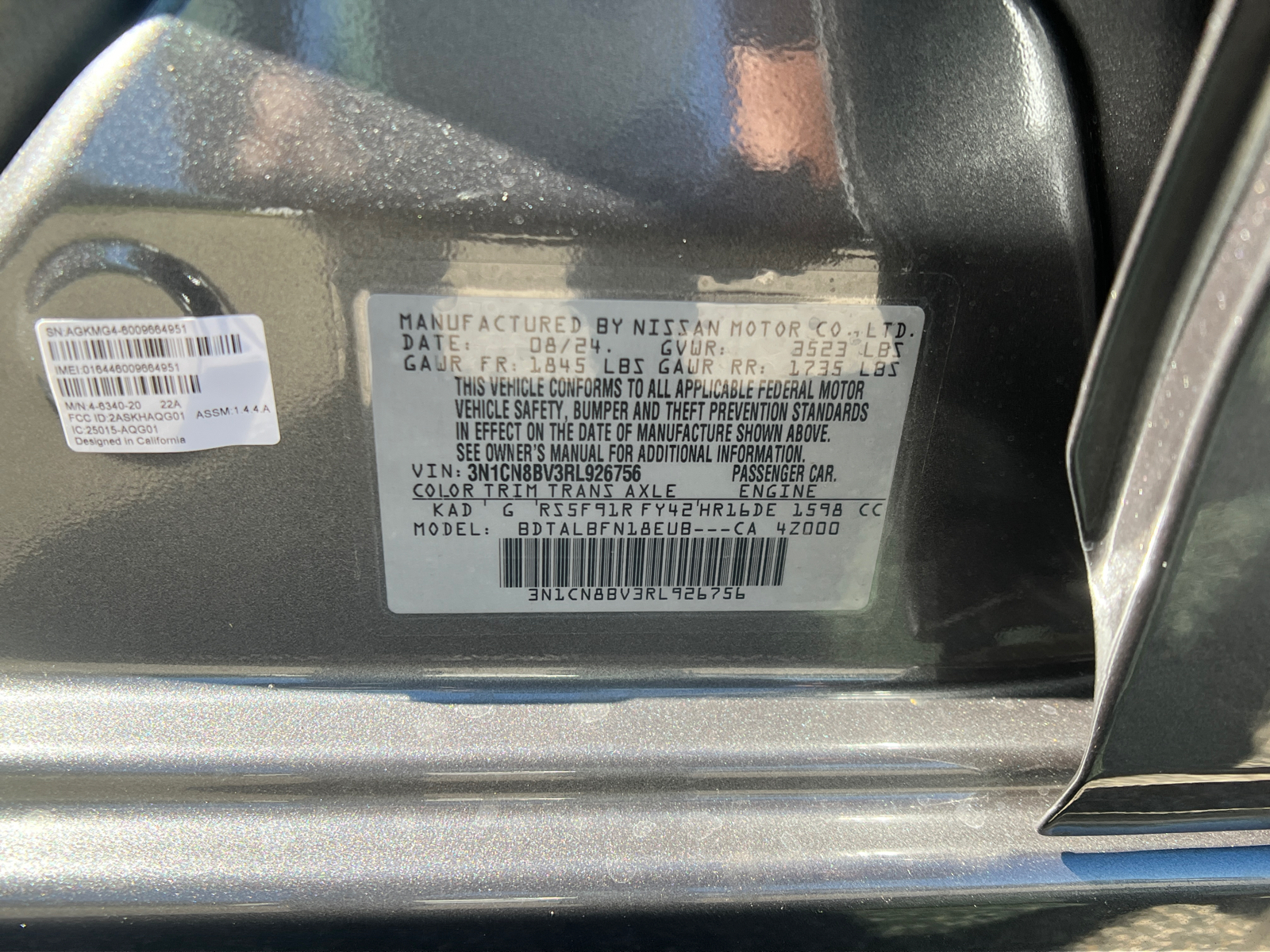 2024 Nissan Versa 1.6 S 24