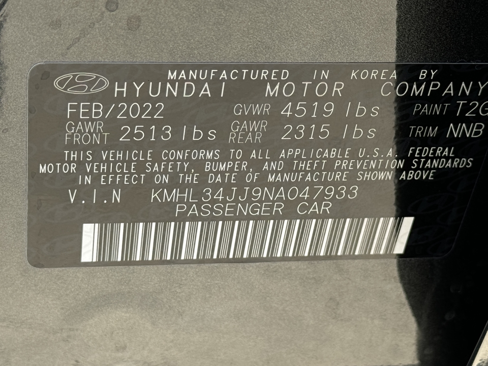 2022 Hyundai Sonata Hybrid SEL 32