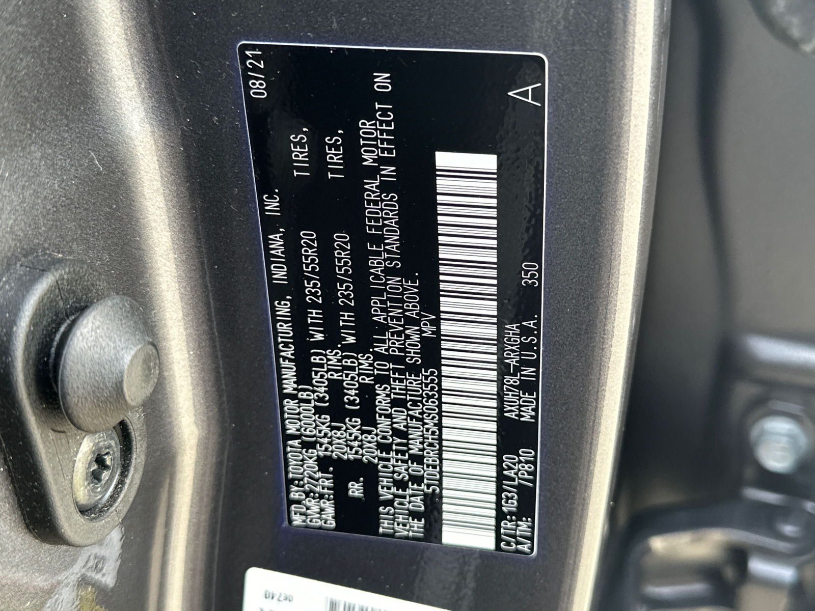 2021 Toyota Highlander Hybrid Platinum 35