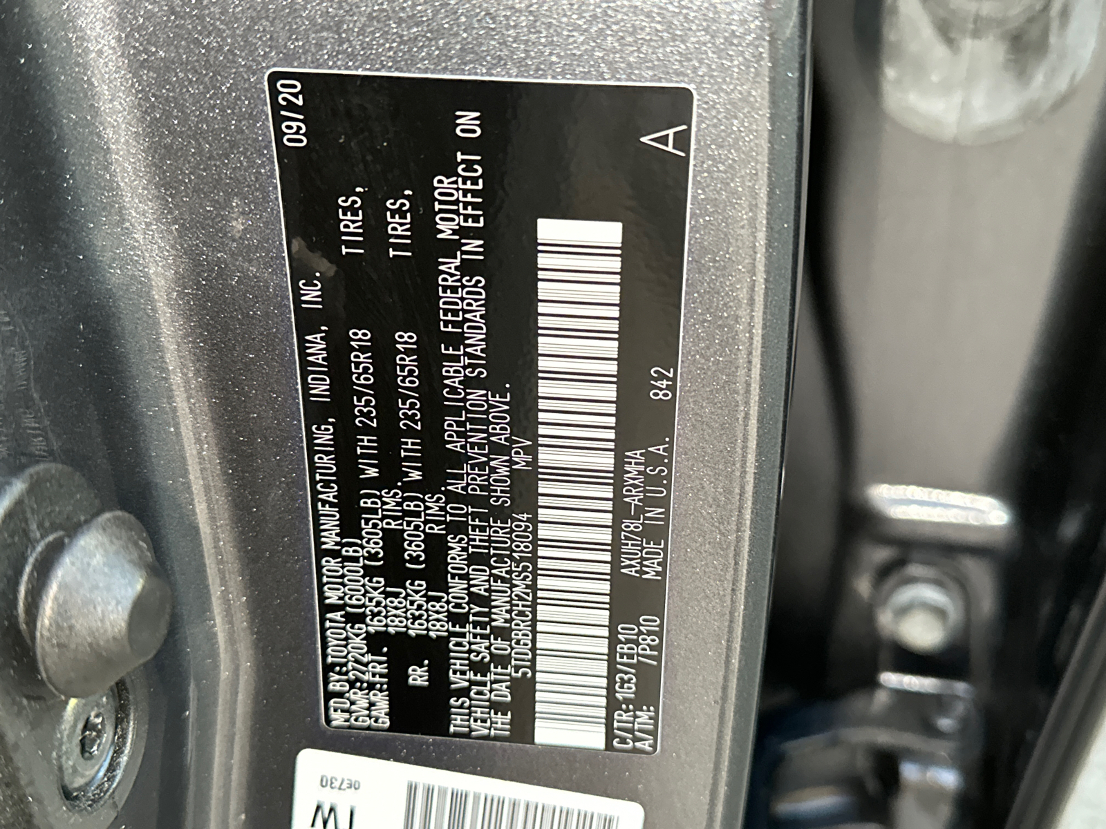 2021 Toyota Highlander Hybrid XLE 35