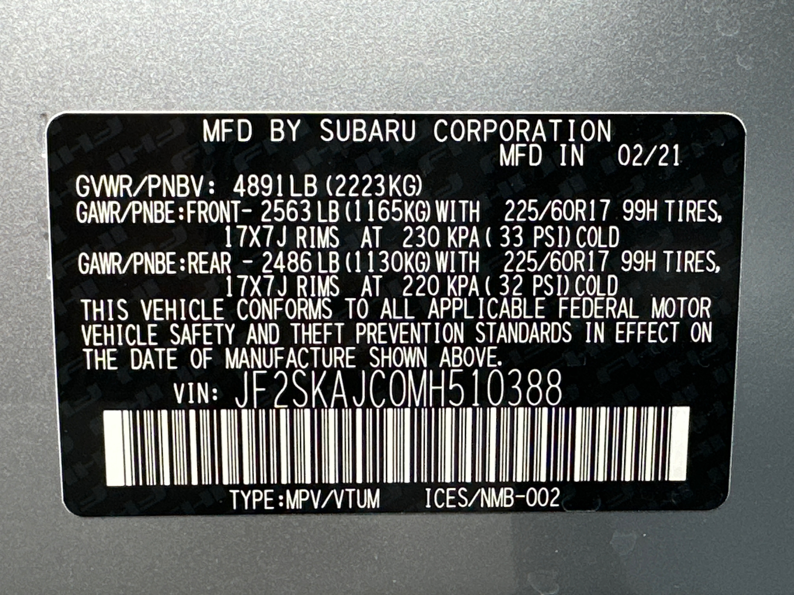 2021 Subaru Forester Premium 40