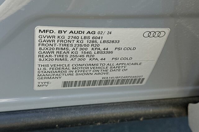 2024 Audi Q4 e-tron Prestige 4D Sport Utility 23