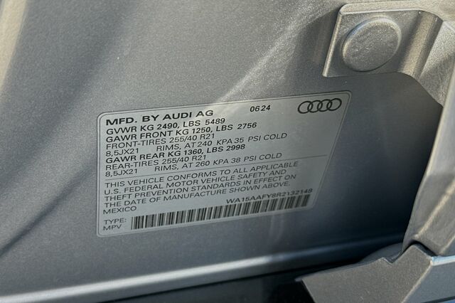 2024 Audi Q5 Sportback 4D Sport Utility 22